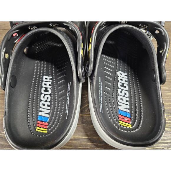 Crocs Nascar Classic Clogs Unisex Black Multi Size M4 W6 Nwot - Picture 9 of 10